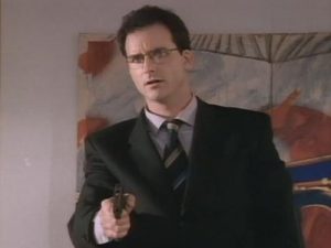 Shane as the remarkably-named Caldecott Rush in TV's Dark Justice